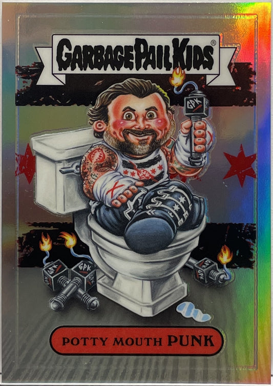 CM Punk Potty Mouth Punk Garbage Pail Kids Topps Chrome WWE 2026