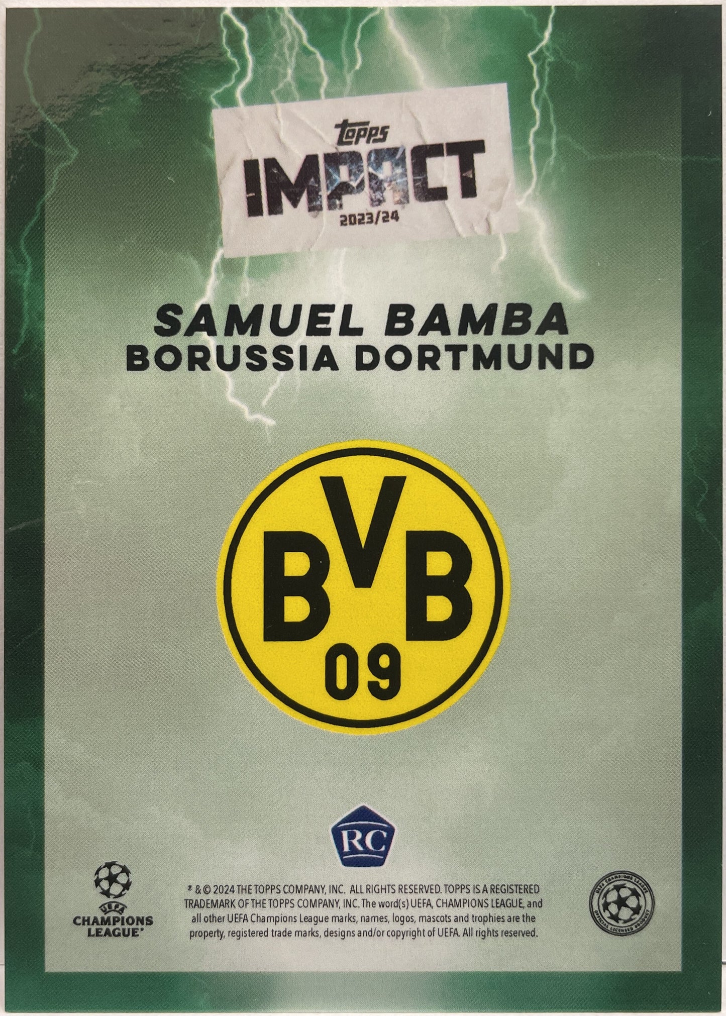 Samuel Bamba 69/99 Rookie Topps Impact 2023/24