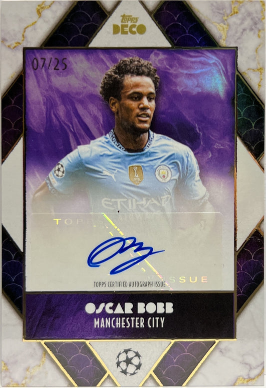 Oscar Bobb 7/25 Autograph Prodigy Topps Deco UCC 2024/25