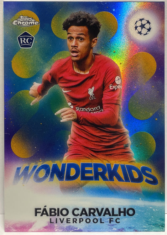 Fabio Carvalho 49/50 Rookie Wonderkids Gold Topps Chrome UCC 2022/23