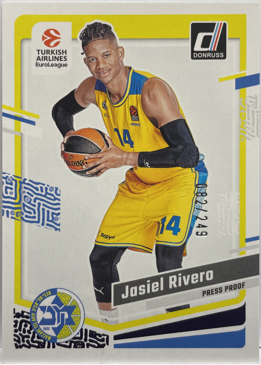 Jasiel Rivero 82/249 Press Poof Purple Donruss Euroleague Basketball 2023/24