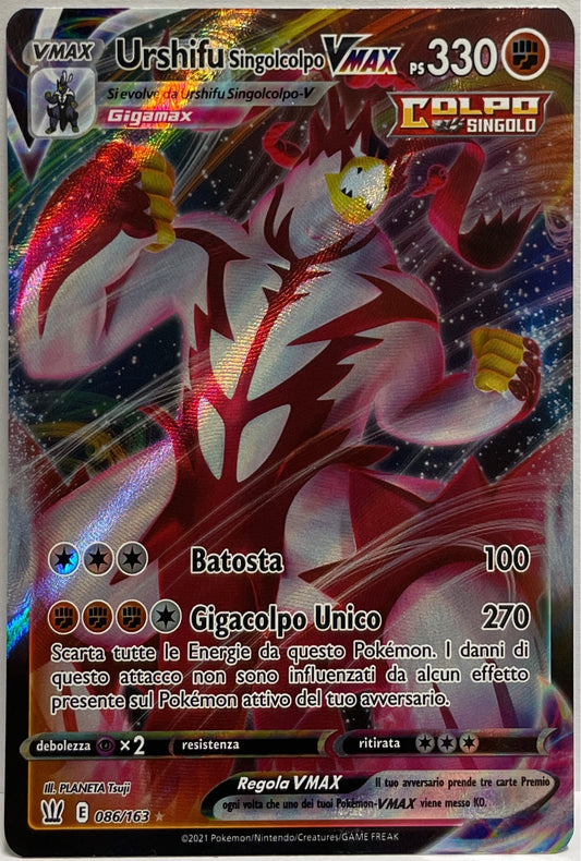 Urshifu Vmax 086/163 E Pokemon Ita 2021