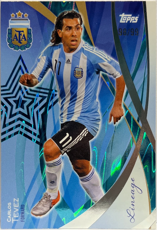 Carlos Tevez 98/99 Topps Lineage Argentina 2024