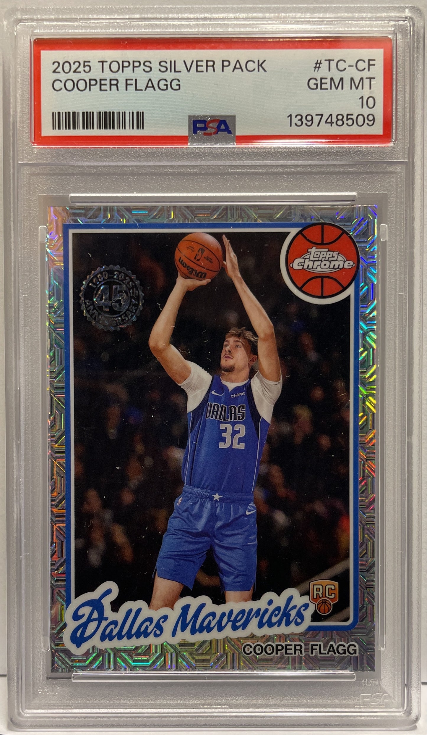 Cooper Flagg Rookie Silver Pack Topps NBA Basketball 2025/26 PSA 10