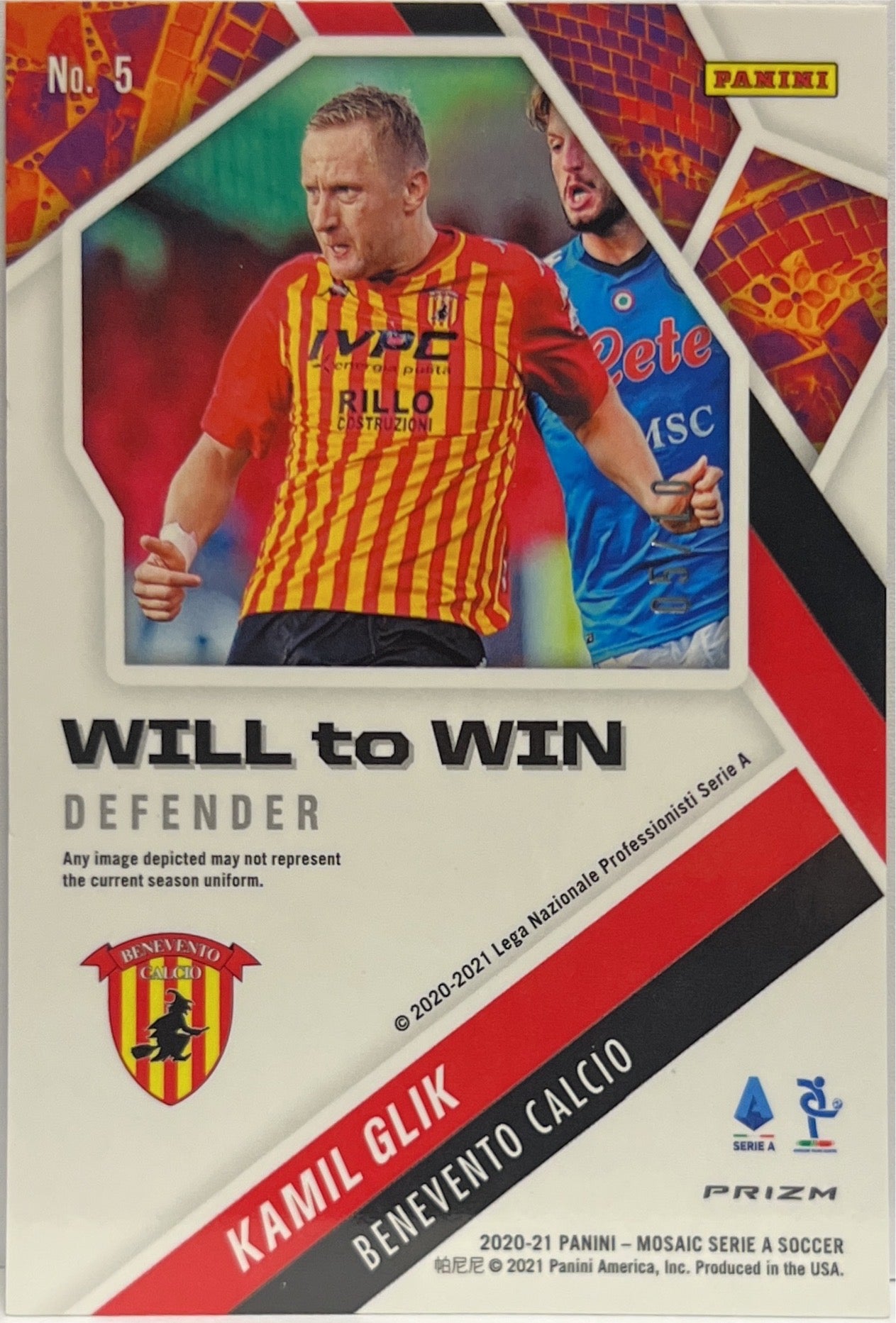 Kamil Glik 5/10 Will To Win Gold Mosaic Serie A 2020/21