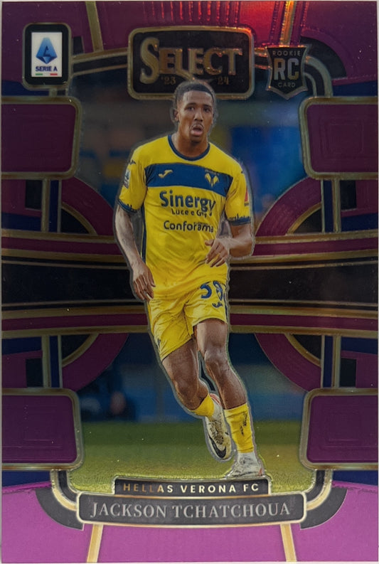 Jackson Tchatchoua 15/49 Rookie Terrace Purple Select Serie A 2023/24