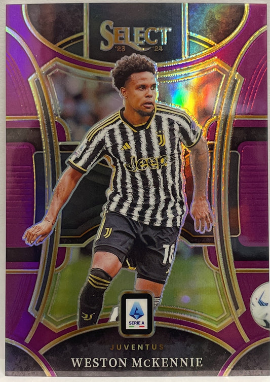 Weston McKennie 19/49 Mezzanine Purple Select Serie A 2023/24