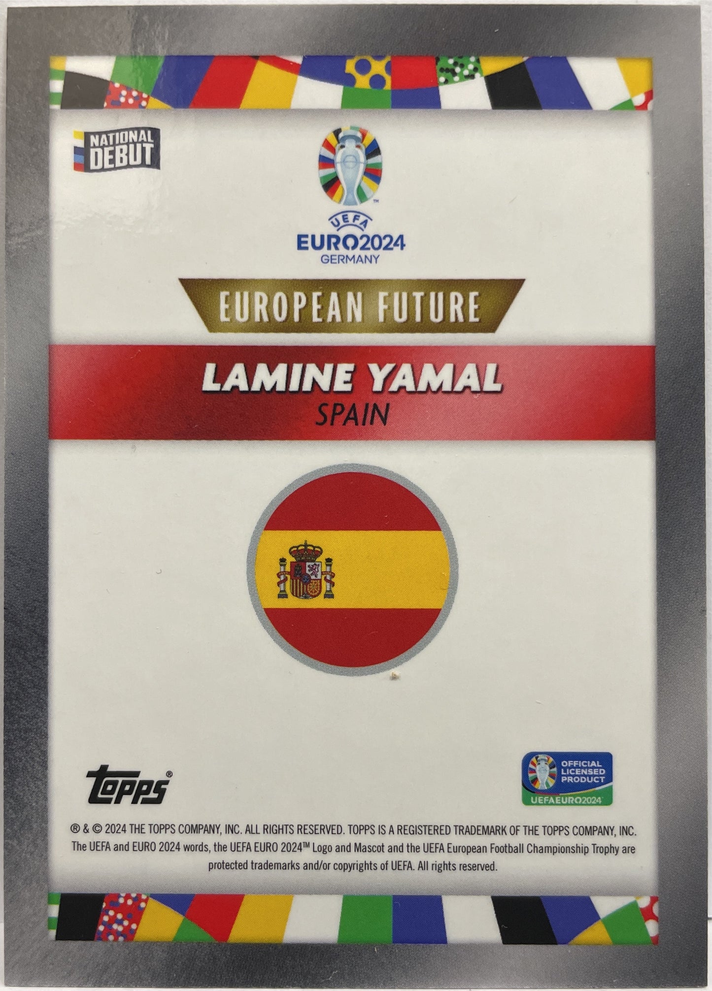 Lamine Yamal National Debut Topps Mourinho Platinum Curated Euro 2024