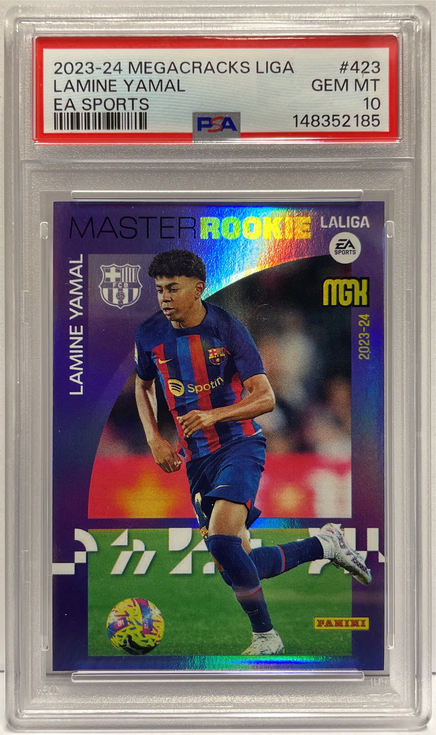 Lamine Yamal Master Rookie Panini Megacracks Liga 2023/24 PSA 10