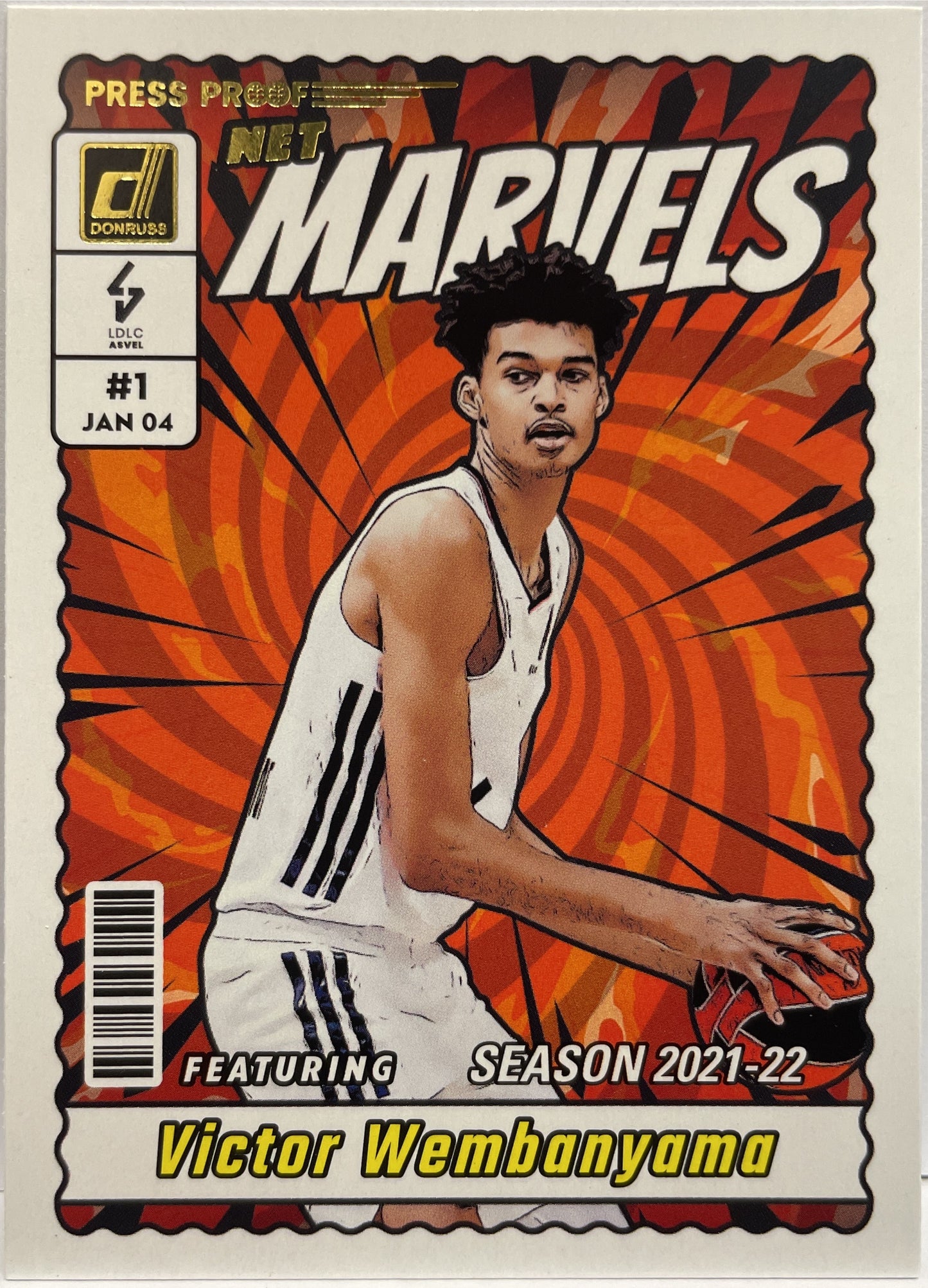 Victor Wembanyama Net Marvels Pree Proof Gold Donruss Euroleague Basketball 2023/24