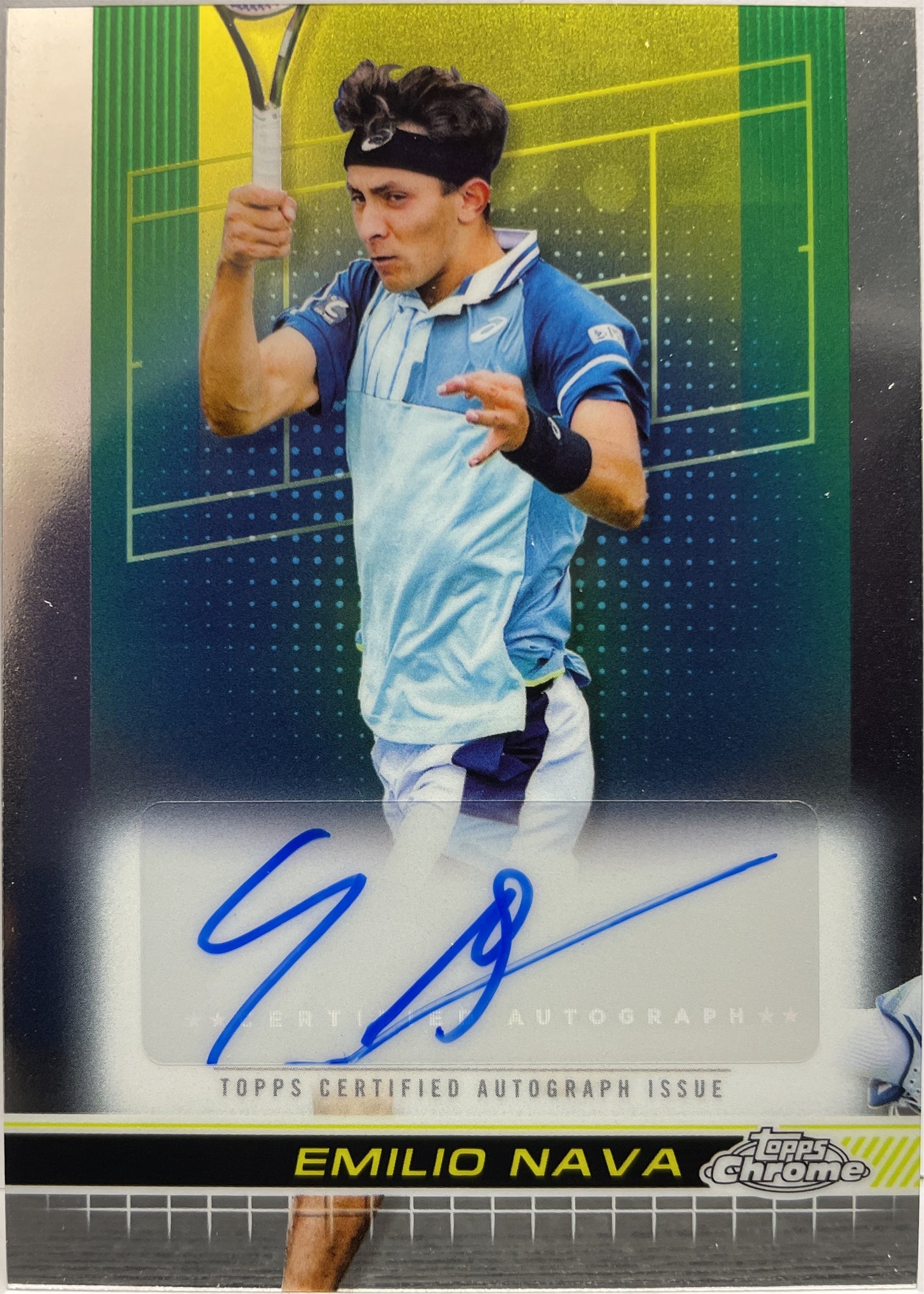 Emilio Nava Autograph Topps Chrome Tennis 2024