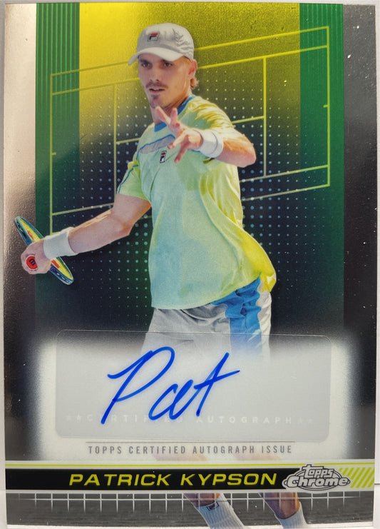 Patrick Kypson Autograph Topps Chrome Tennis 2024