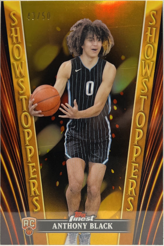 Anthony Black 43/50 Rookie Showstoppers old Topps Finest NBA Basketball 2023/24