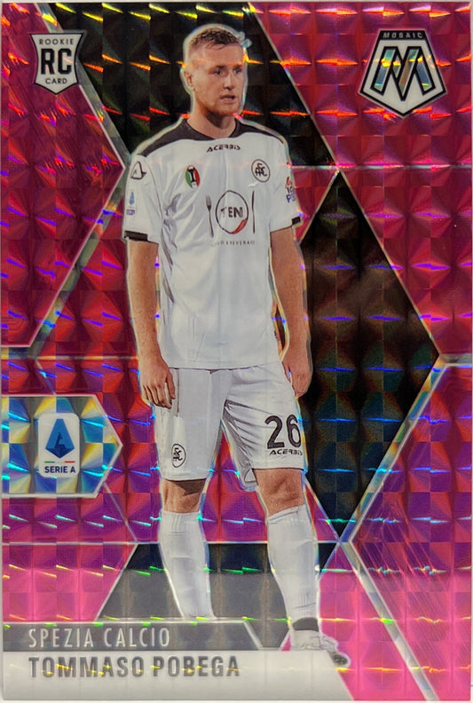 Tommaso Pobega 15/25 Rookie Pink Mosaic Serie A 2020/21