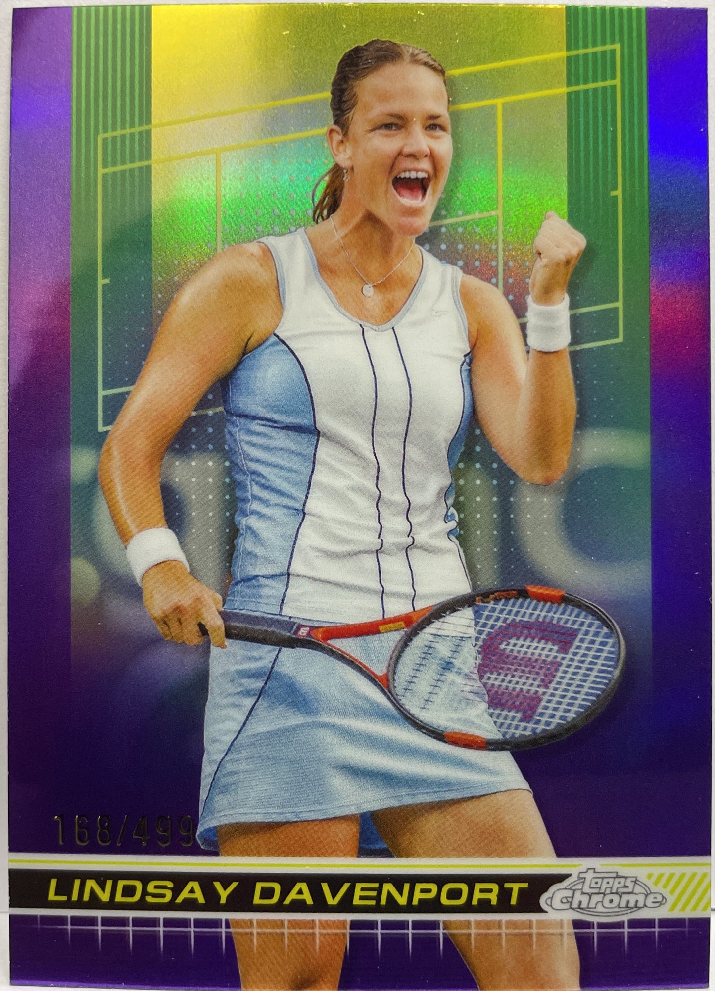 Lindsay Davenport 168/499 Purple Topps Chrome Tennis 2024