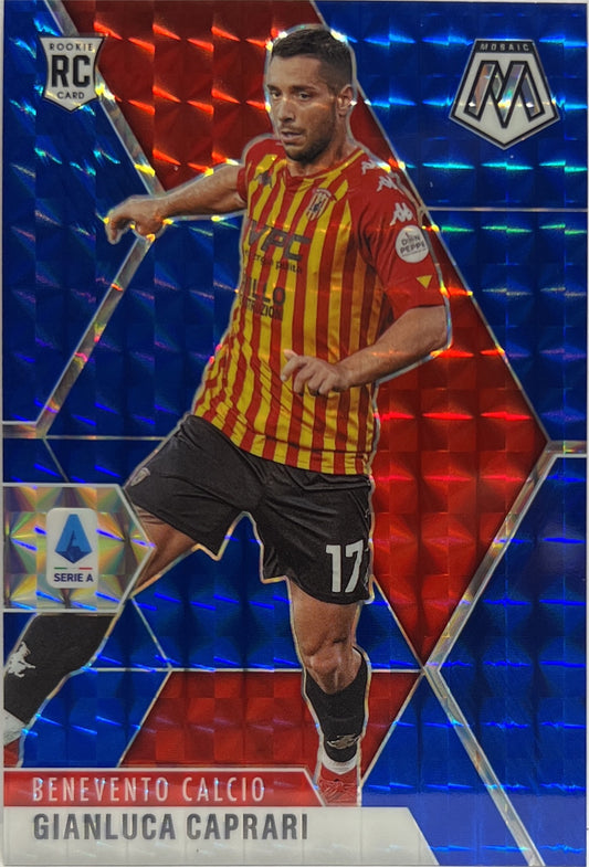 Gianluca Caprari 40/99 Rookie Blue Mosaic Serie A 2020/21