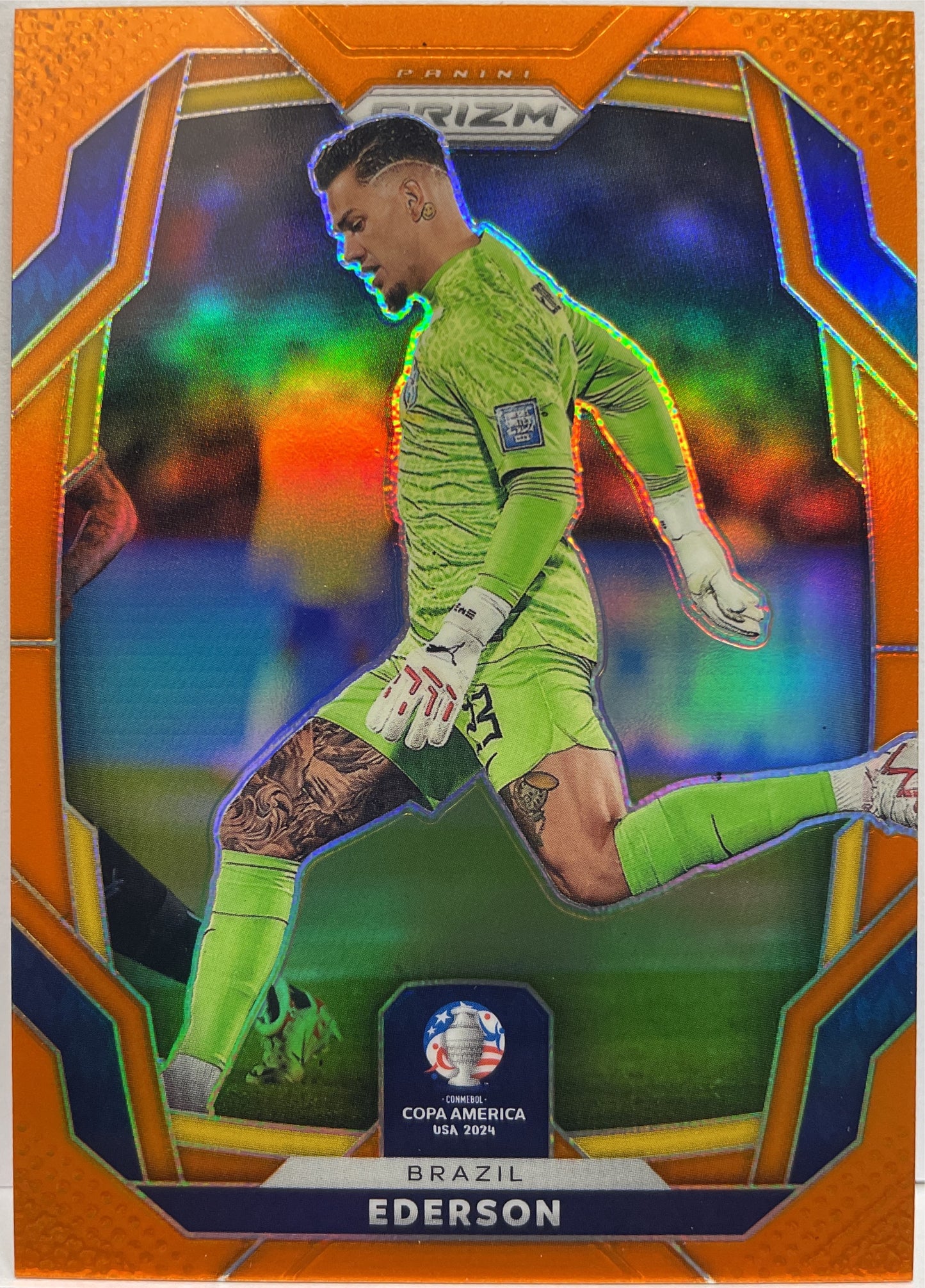 Ederson 6/25 Orange Prizm Conmebol Copa America 2024