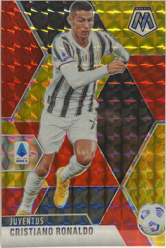 Cristiano Ronaldo 18/88 Red & Gold Mosaic Serie A 2020/21