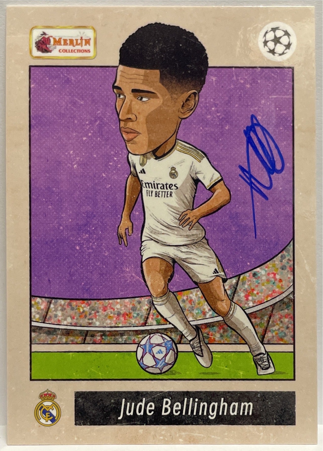 Set Bobble Head Autograph On Card By Pedro Demetriou Topps Merlin Heritage UCC 2023/24