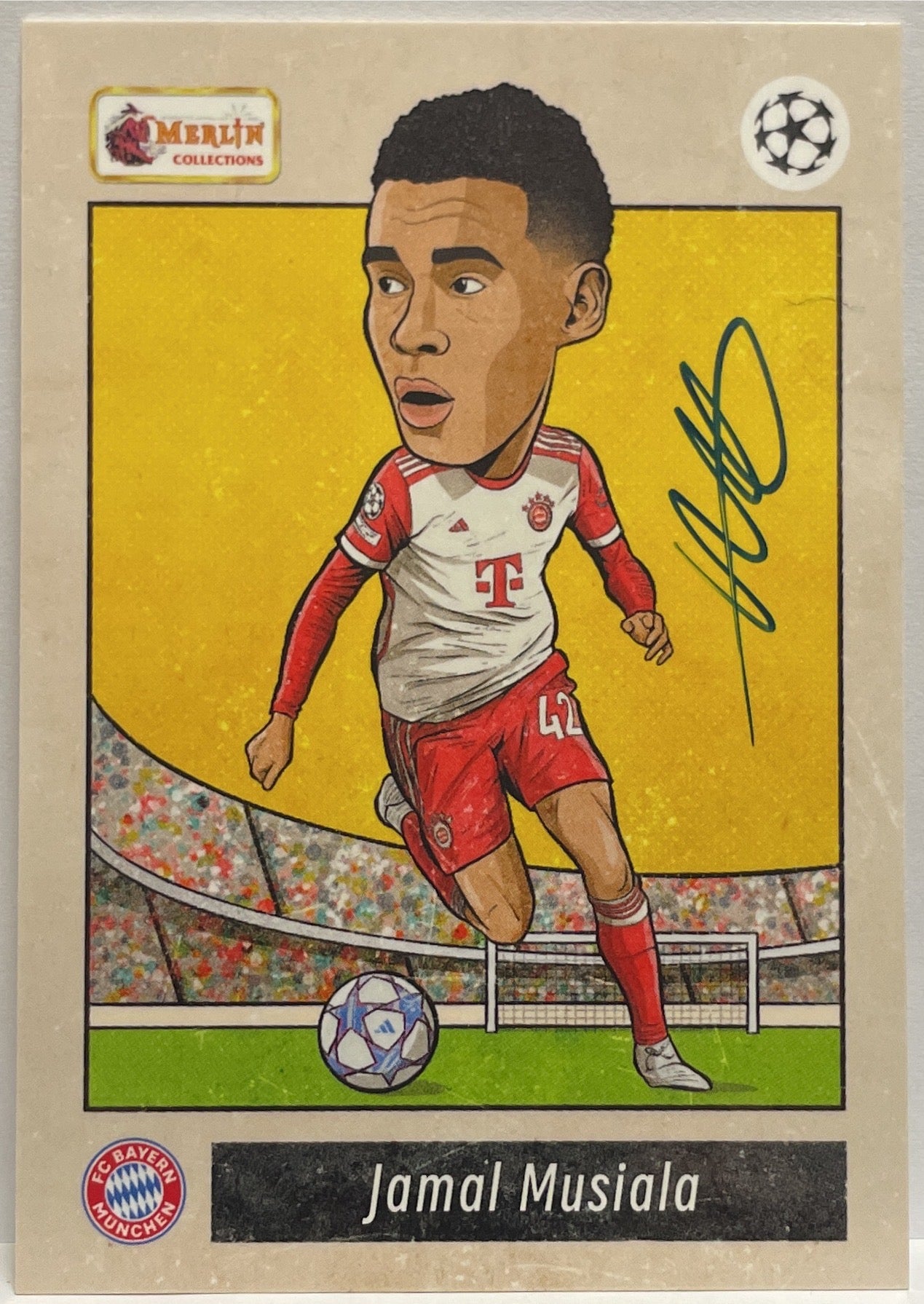 Set Bobble Head Autograph On Card By Pedro Demetriou Topps Merlin Heritage UCC 2023/24