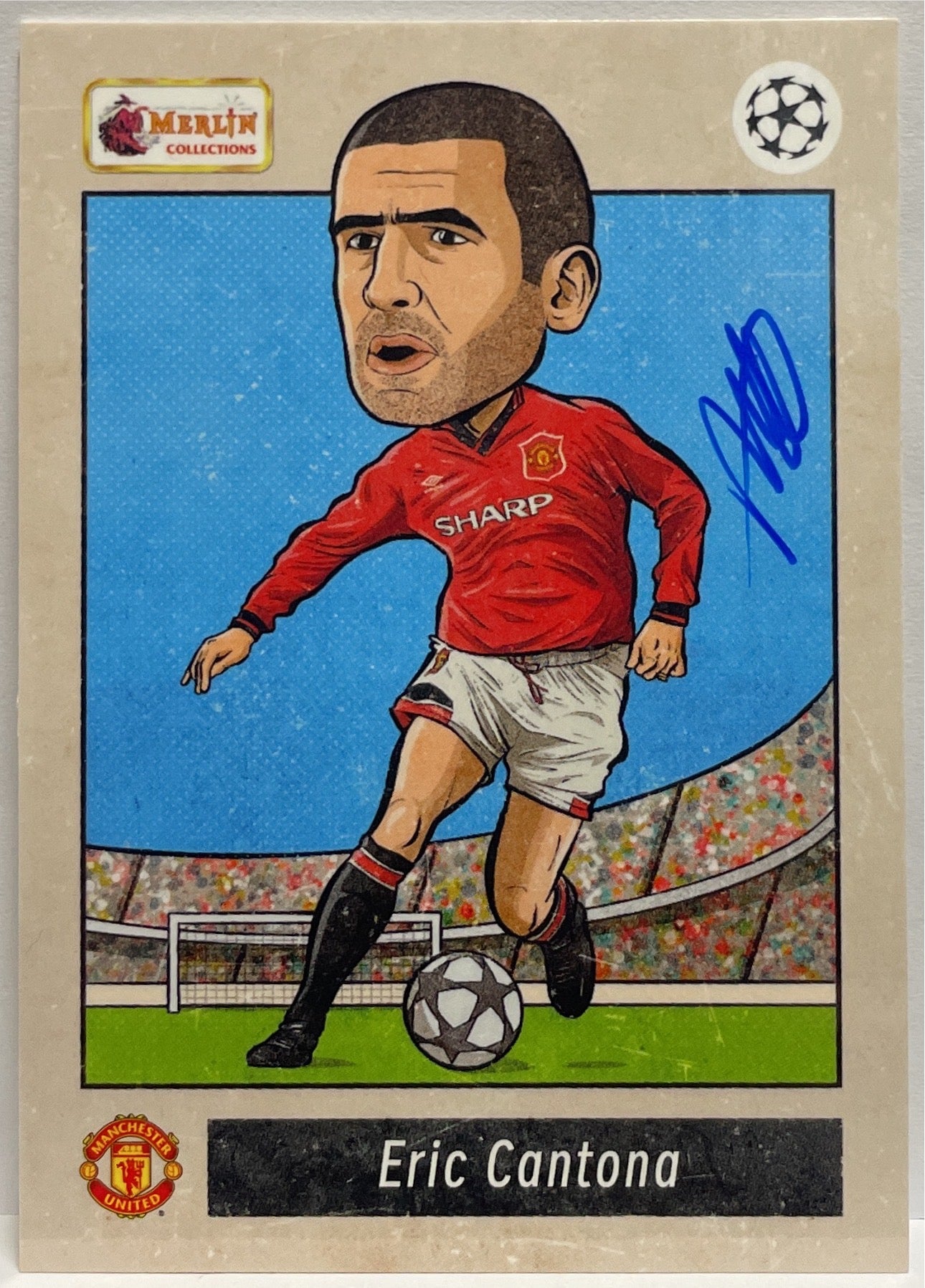 Set Bobble Head Autograph On Card By Pedro Demetriou Topps Merlin Heritage UCC 2023/24