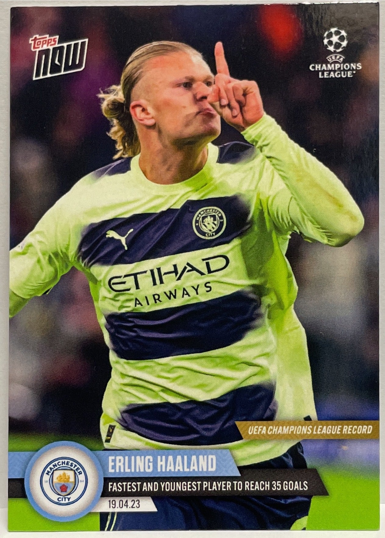 Erling Haaland Fastest And Youngest Player To Reach 35 Goals Topps Now 2023