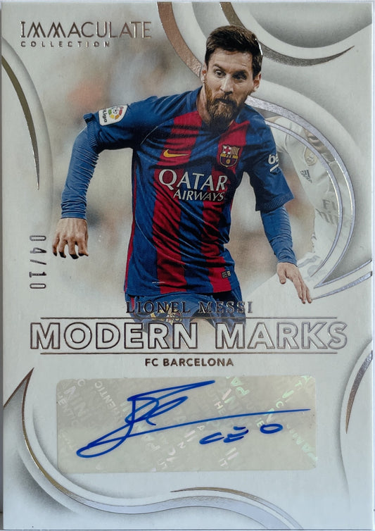 Lionel Messi 4/10 Autograph Modern Marks Panini Immaculate 2024/25