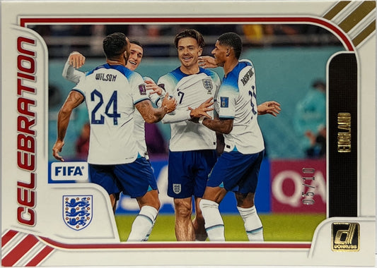 England Celebration 5/10 Gold Donruss Fifa 2023/24