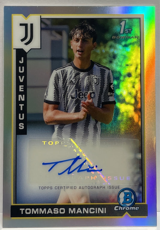 Tommaso Mancini Autograph 1ST Bowman Topps Chrome Juventus 2022/23