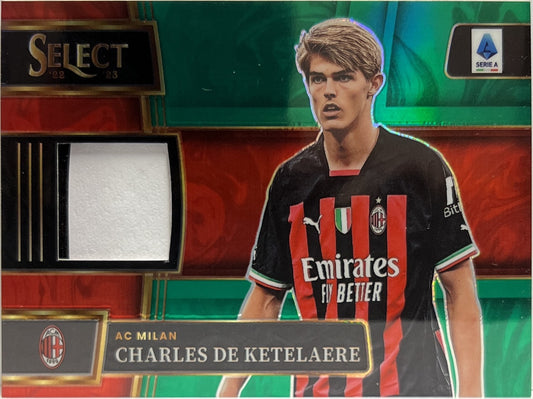 Charles De Ketelaere 3/5 Patch Memorabilia Green Select Serie A 2022/23