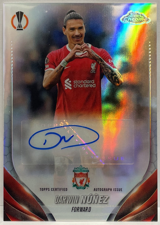 Darwin Nunez Autograph Topps Chrome UCC 2023/24
