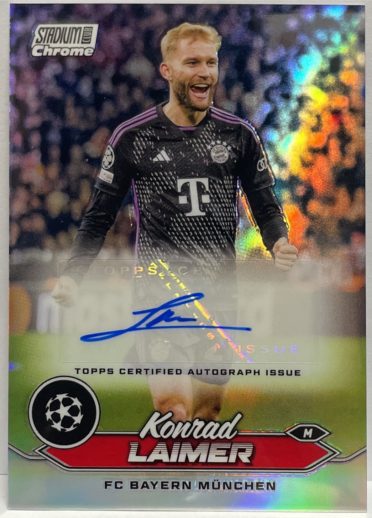 Konrad Laimer Autograph Topps Stadium Chrome 2023/24