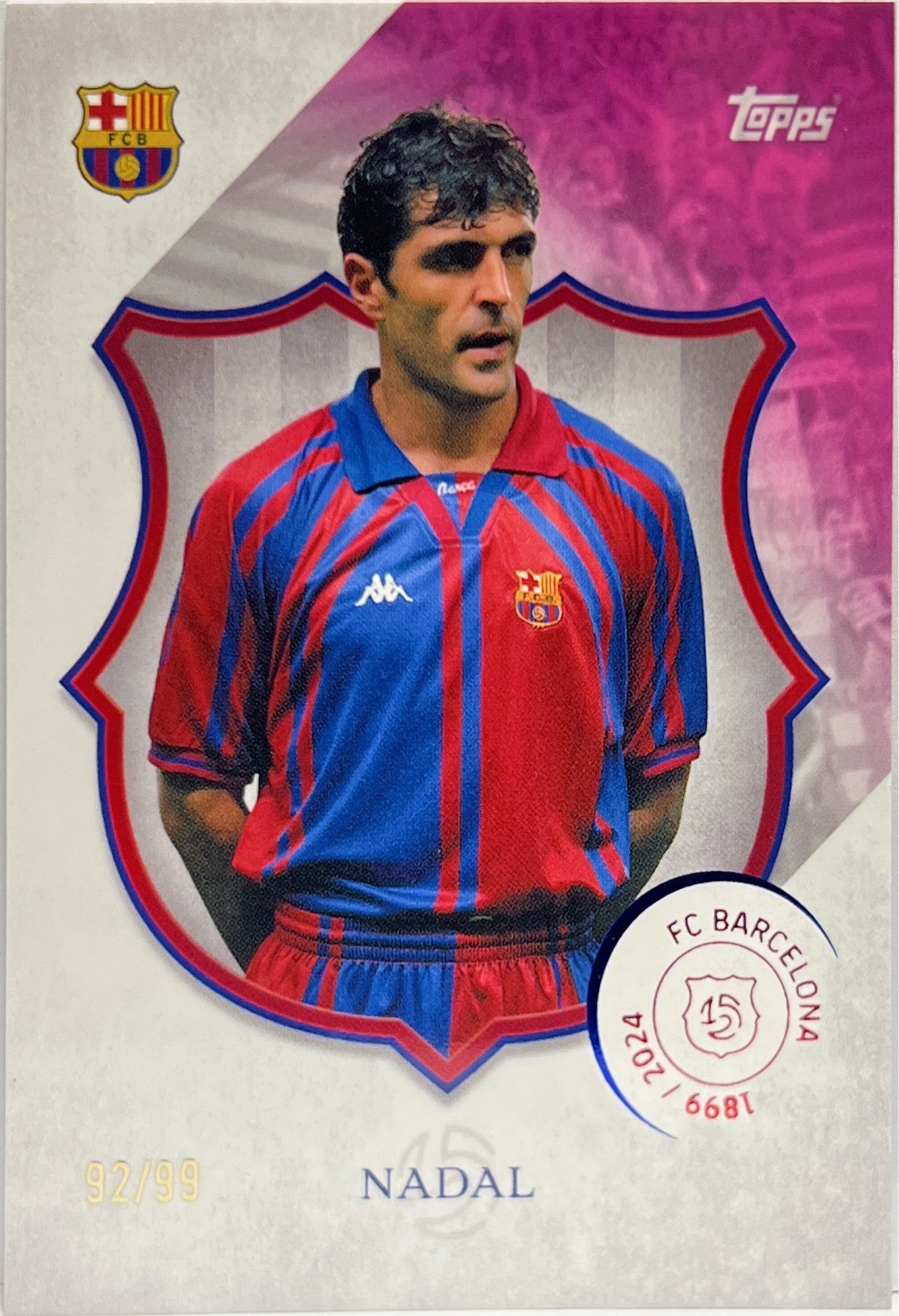 Nadal 92/99 Pink Topps Barcelona 125 2024/25
