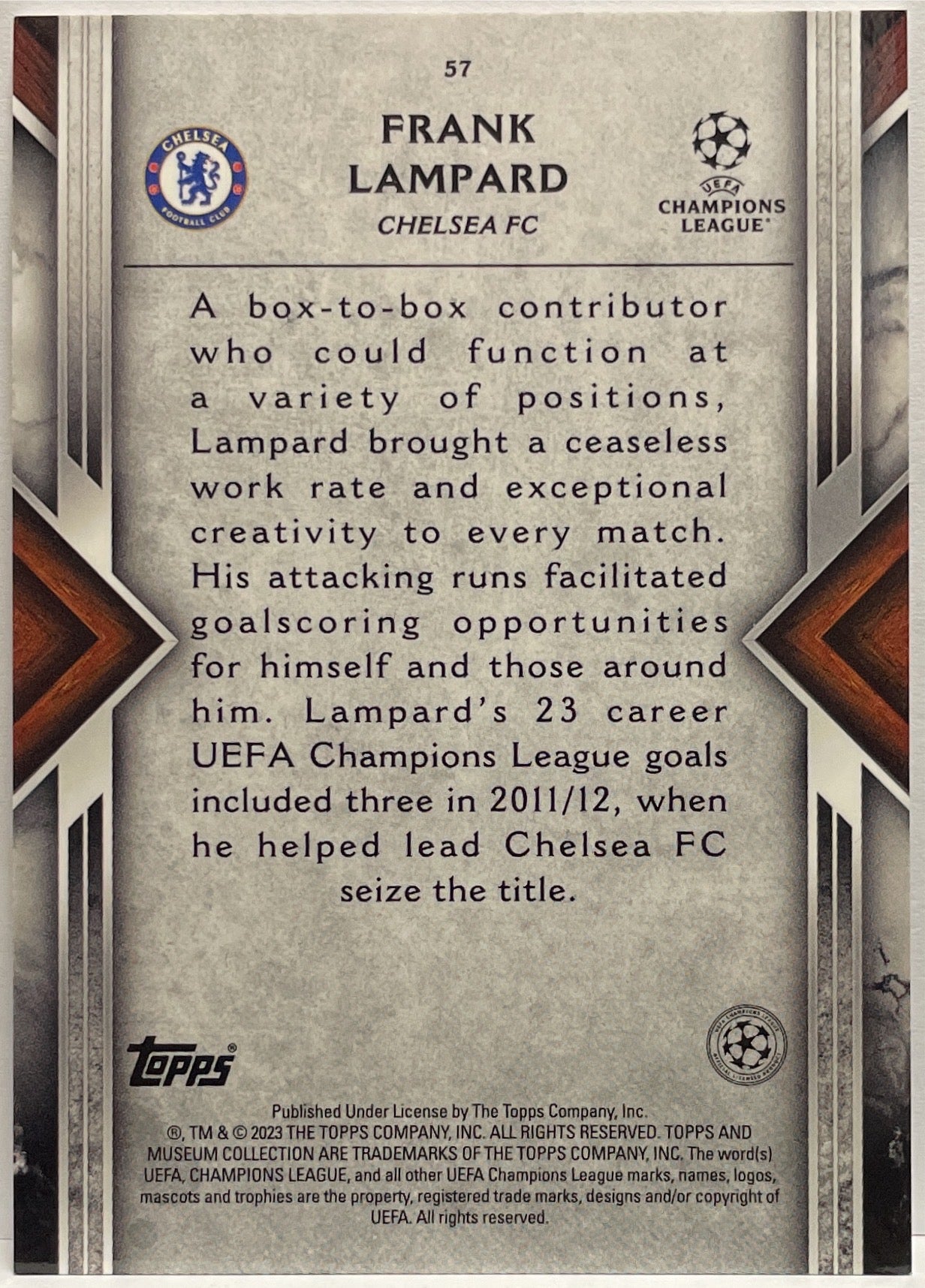 Frank Lampard Topps Museum 2022/23