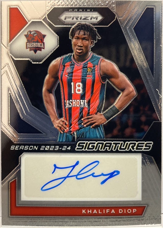 Khalifa Diop Autograph Signatures Prizm Euroleague Basketball 2023/24