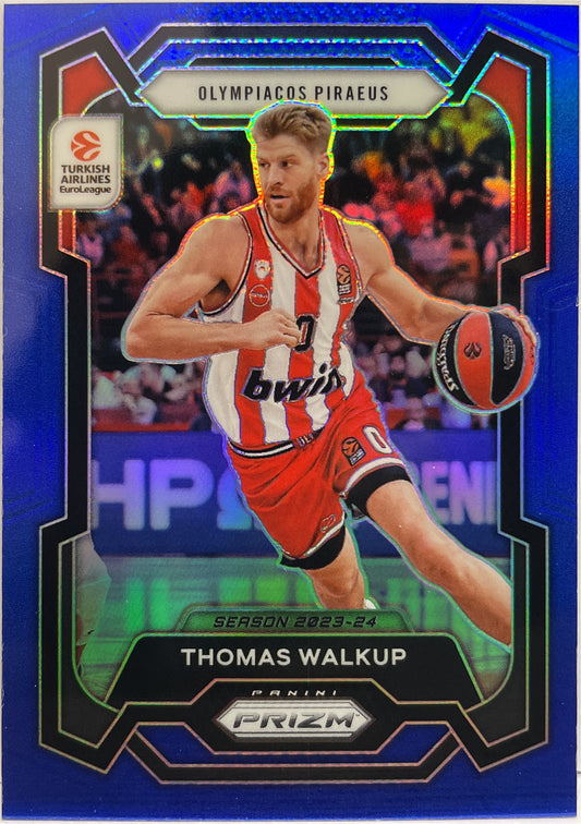 Thomas Walkup 38/199 Blue Prizm Euroleague Basketball 2023/24