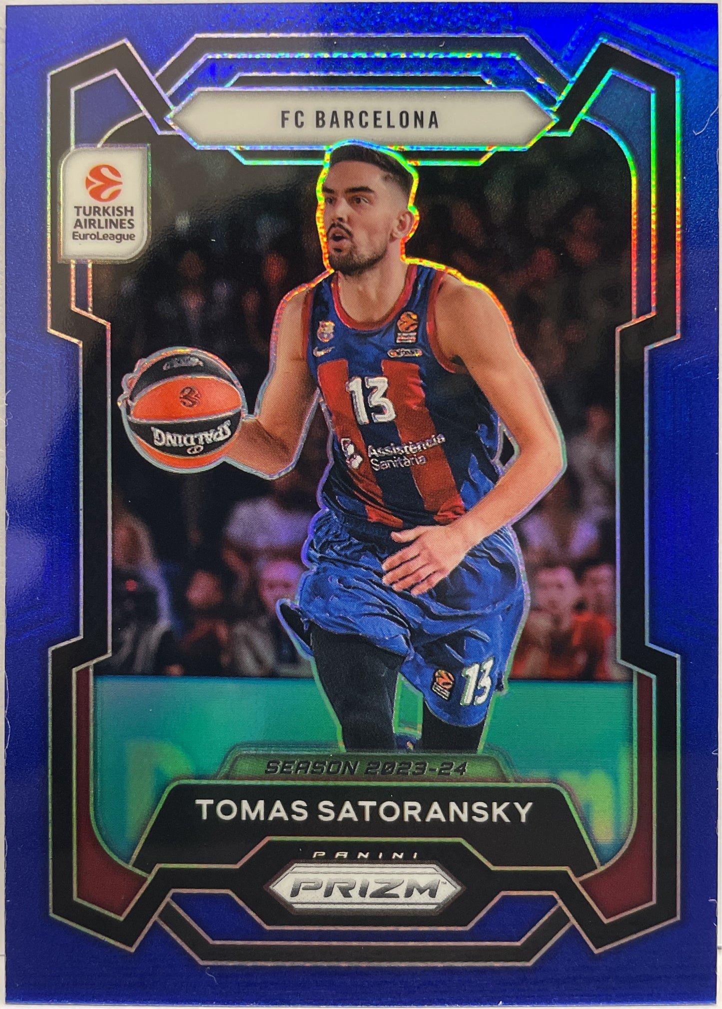 Tomas Satoransky 93/199 Blue Prizm Euroleague Basketball 2023/24