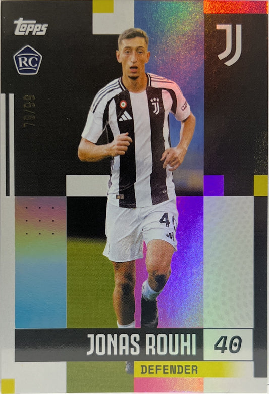 Jonas Rouhi 6/99 Rookie Pink Topps Juventus Premium Team Set 2024/25