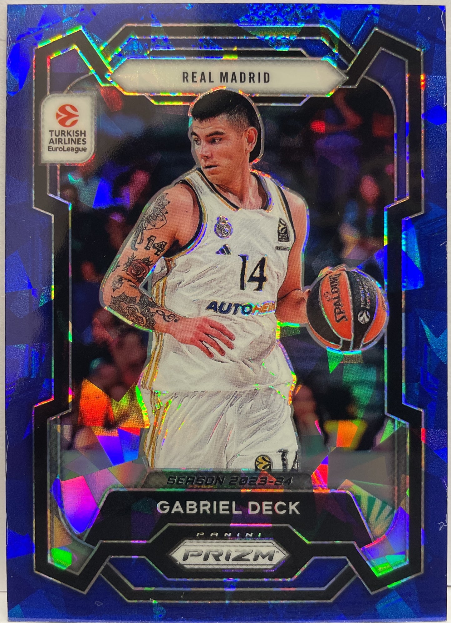 Gabriel Deck 36/125 Blue Ice Prizm Euroleague Basketball 2023/24