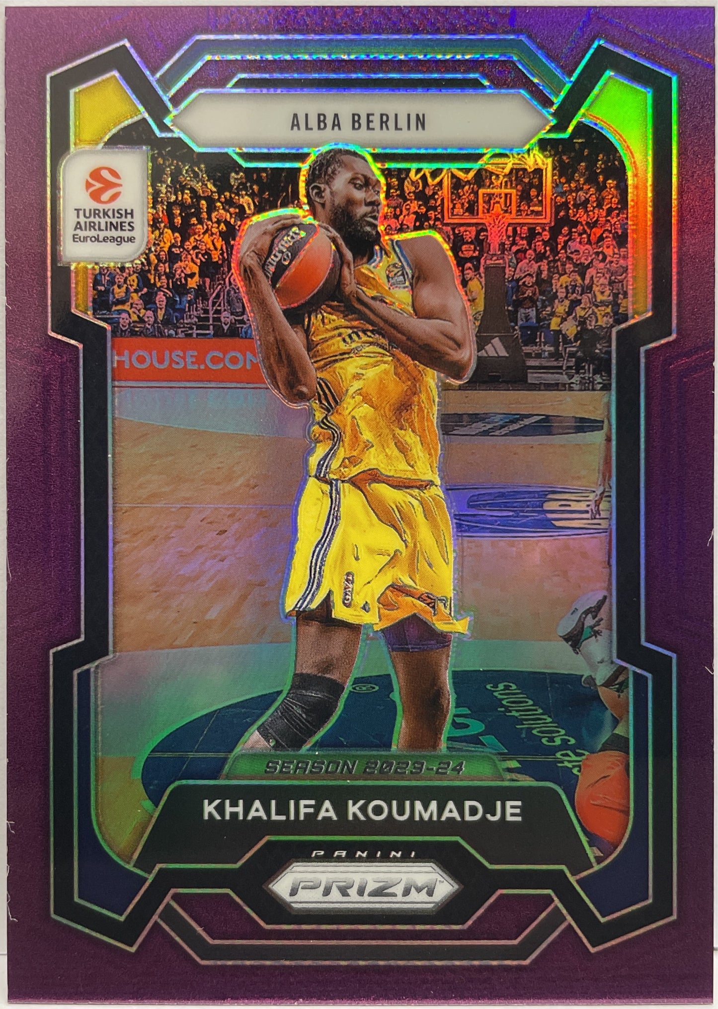 Khalifa Koumadje 48/99 Purple Prizm Euroleague Basketball 2023/24