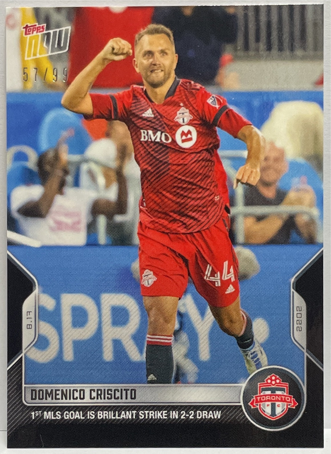 Domenico Criscito 57/99 Topps Now 2022