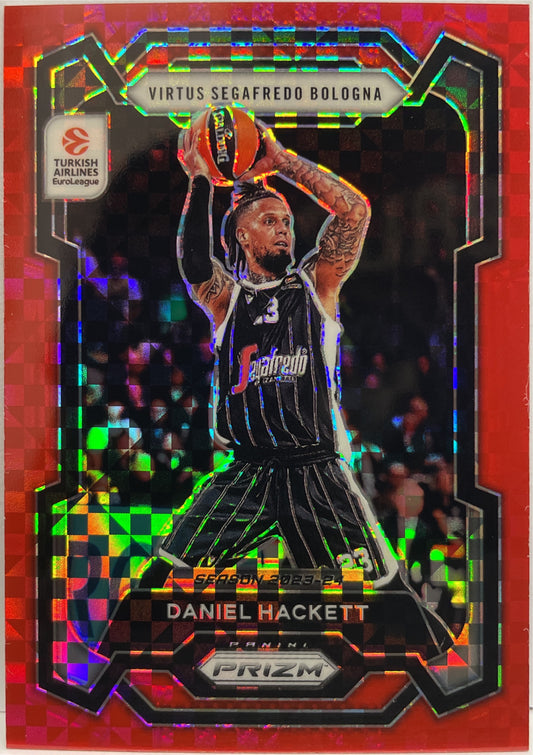 Daniel Hackett 10/75 Red Power Prizm Euroleague Basketball 2023/24