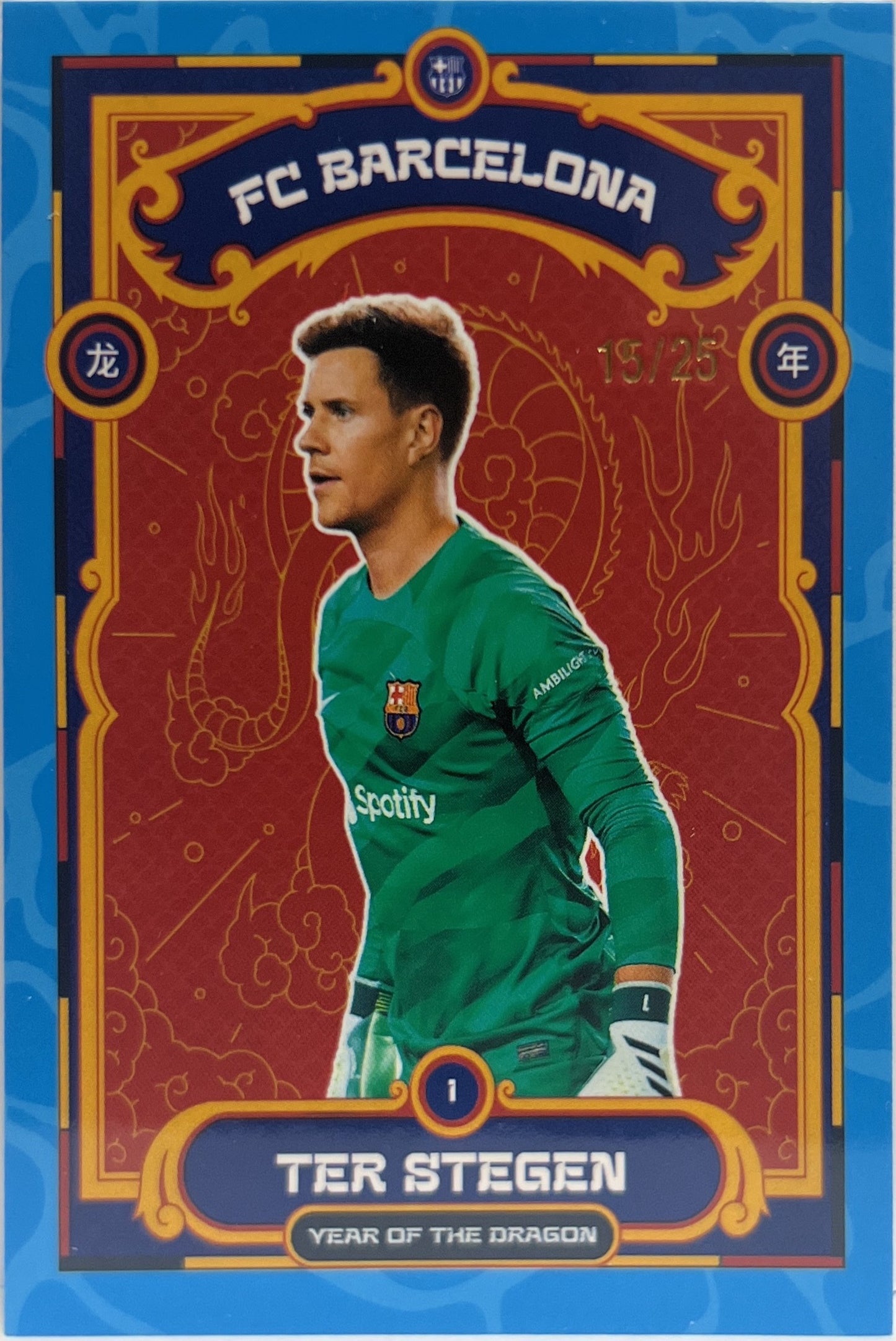 Marc Andre Ter Stegen 15/25 Topps Barcelona Year Of The Dragon 2023/24