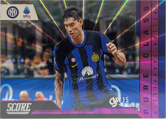 Alessandro Bastoni 14/15 Pure Class Purple Laser Score Serie A 2023/24