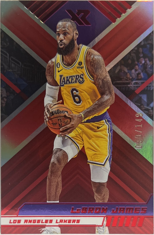 Lebron James 99/199 XR Red Chronicle Basketball NBA 2022/23