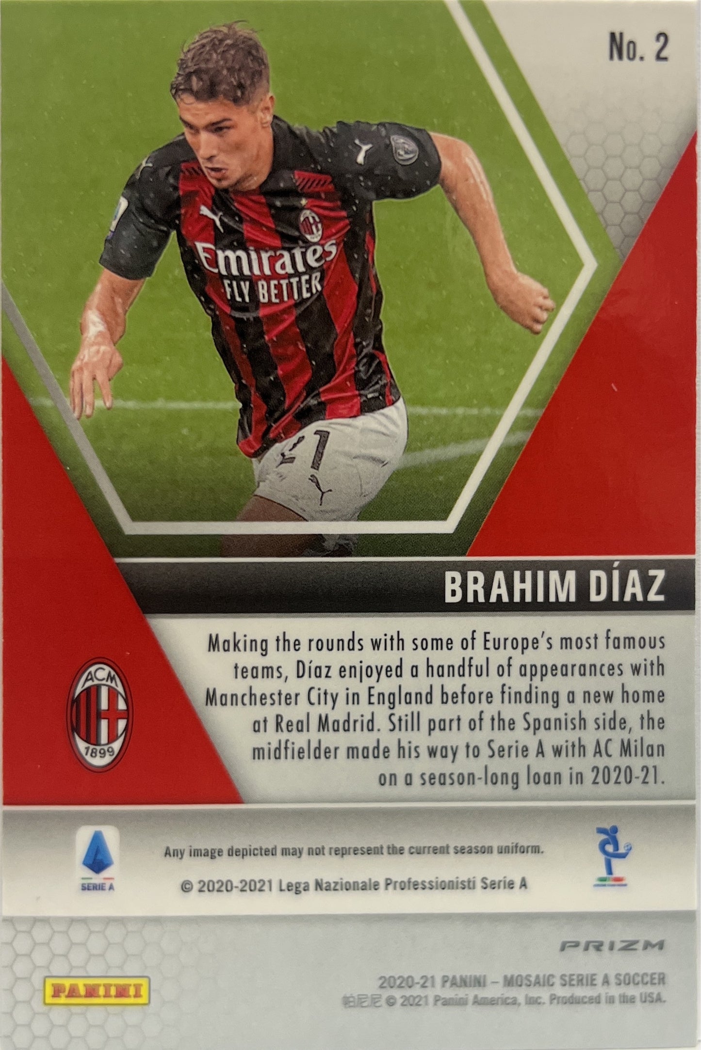 Brahim Diaz Peacock Mosaic Serie A 2020/21