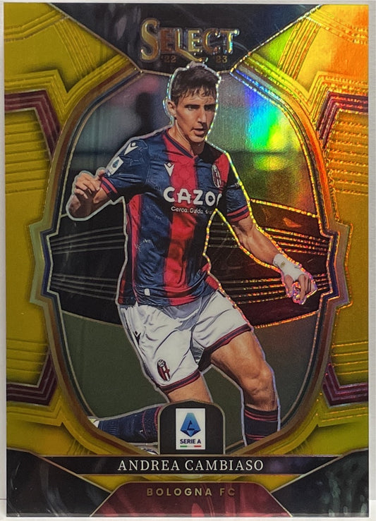 Andrea Cambiaso 6/10 Terrace Gold Select Serie A 2022/23