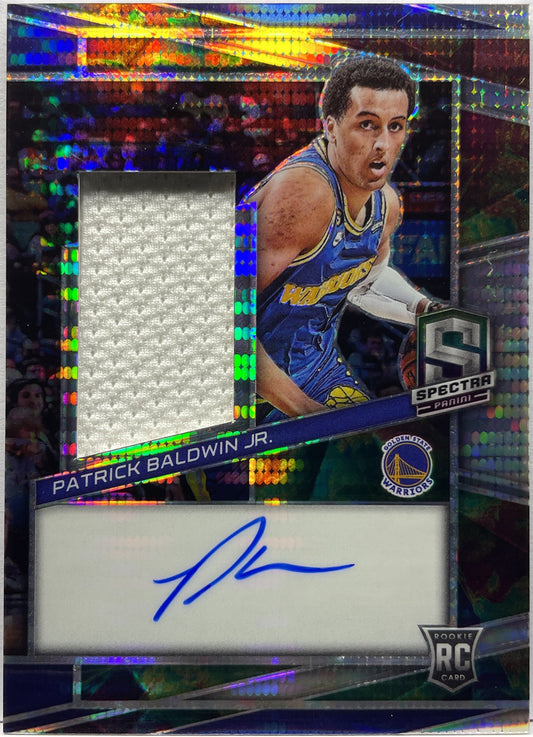 Patrick Baldwin Jr 6/99 Rookie Patch Autograph Celestial Panini Spectra Basketball 2022/23