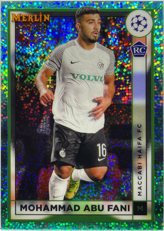 Mohammad Abu Fani 122/199 Rookie Aqua Speckle Topps Chrome Merlin 2022/23