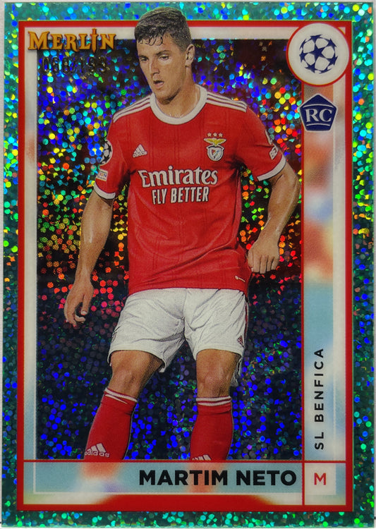 Martim Neto 68/199 Rookie Aqua Speckle Topps Chrome Merlin 2022/23